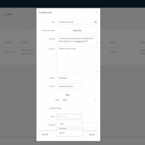 Firestore as CMS